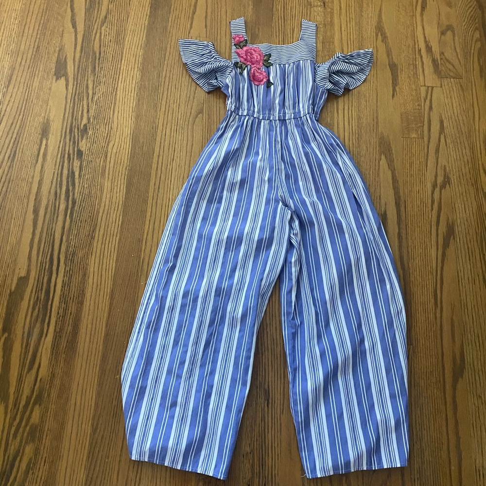 Girls embroidered jumpsuit